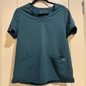 Figs Caribbean Blue Women Medium Scrub Set